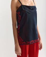 Slinky Jess Top in Dark Navy Combo