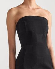 Stella Dress in Black Big Dot