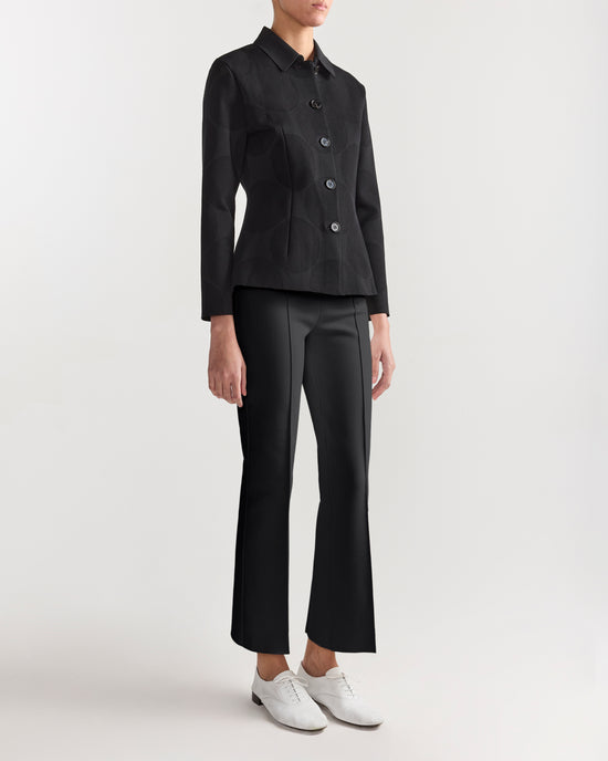 Oliver Jacket in Black Big Dot