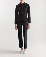 Oliver Jacket in Black Big Dot