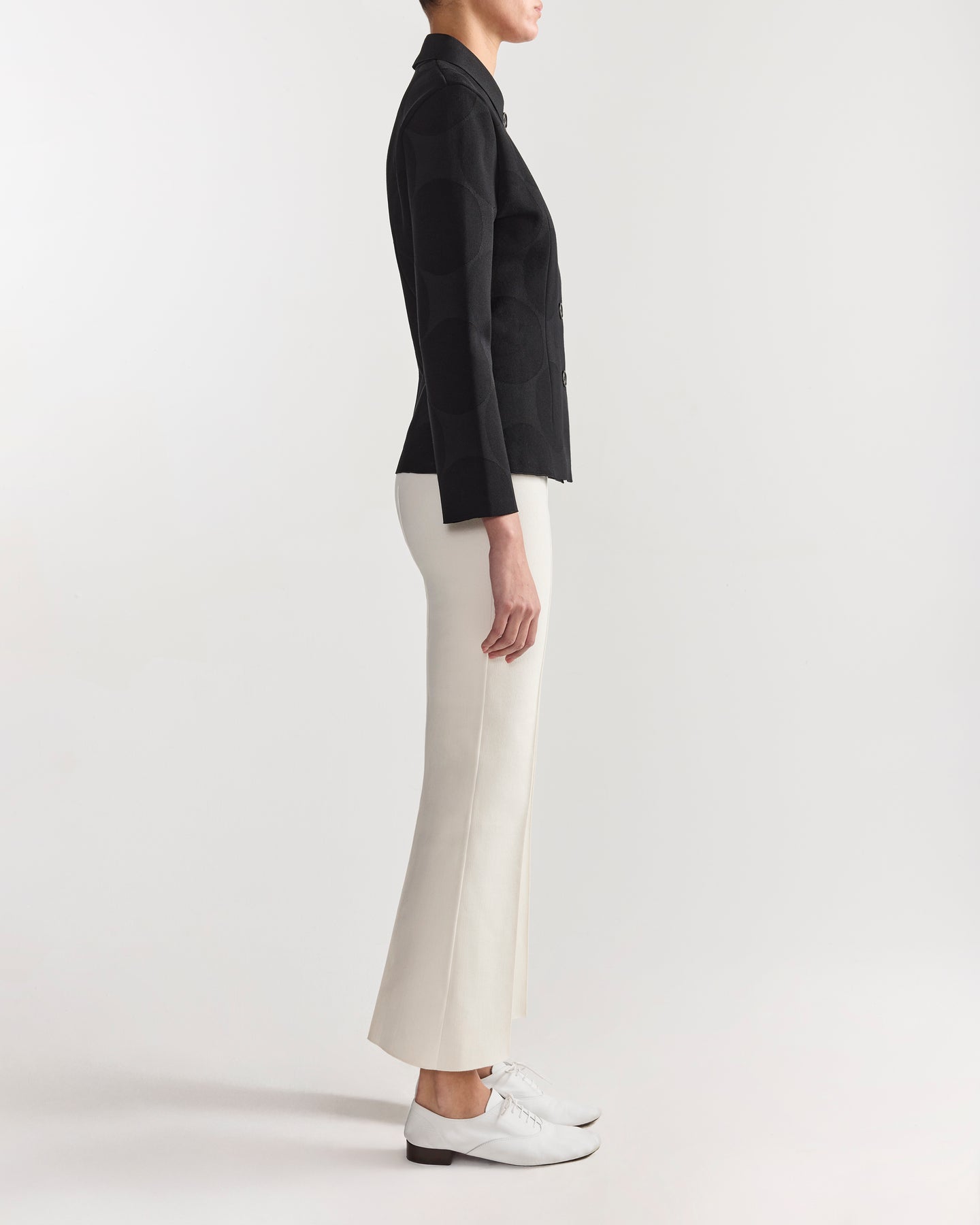 Oliver Jacket in Black Big Dot