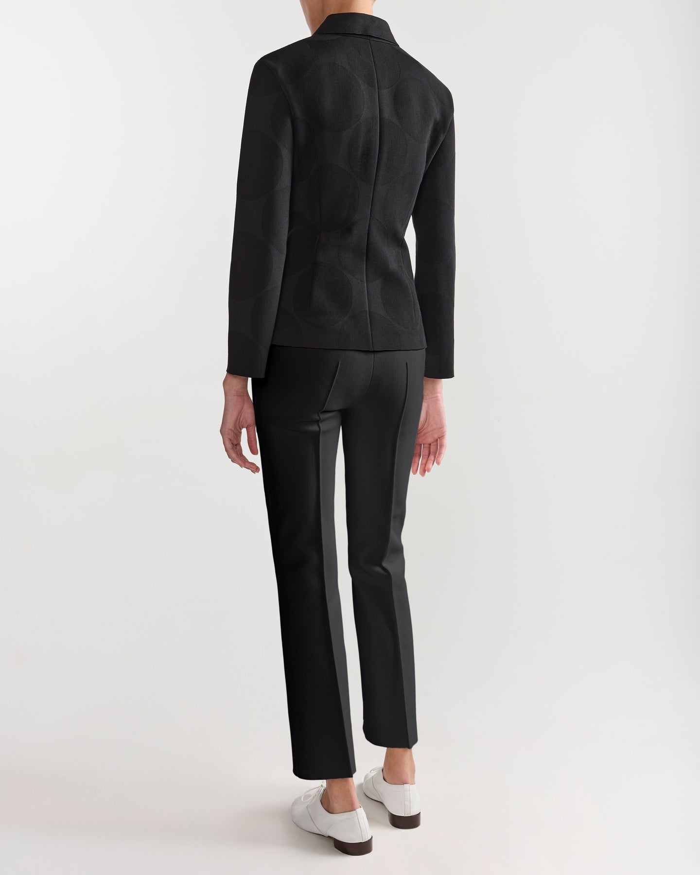 Oliver Jacket in Black Big Dot