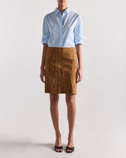 Ava Skirt in Grain Moiré