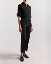 Louis Pant in Black Moiré