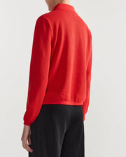 Long Sleeve Brooke Polo in Red