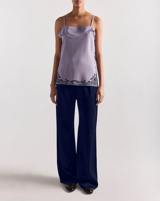 Slinky Jess Top in Lilac Combo