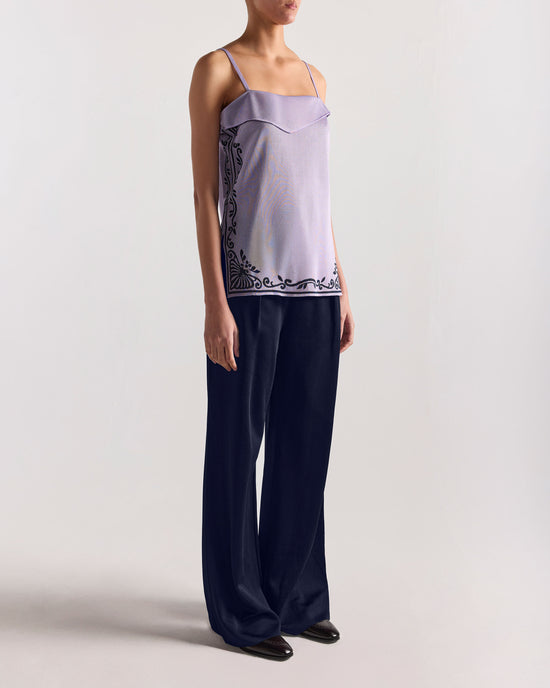 Slinky Jess Top in Lilac Combo