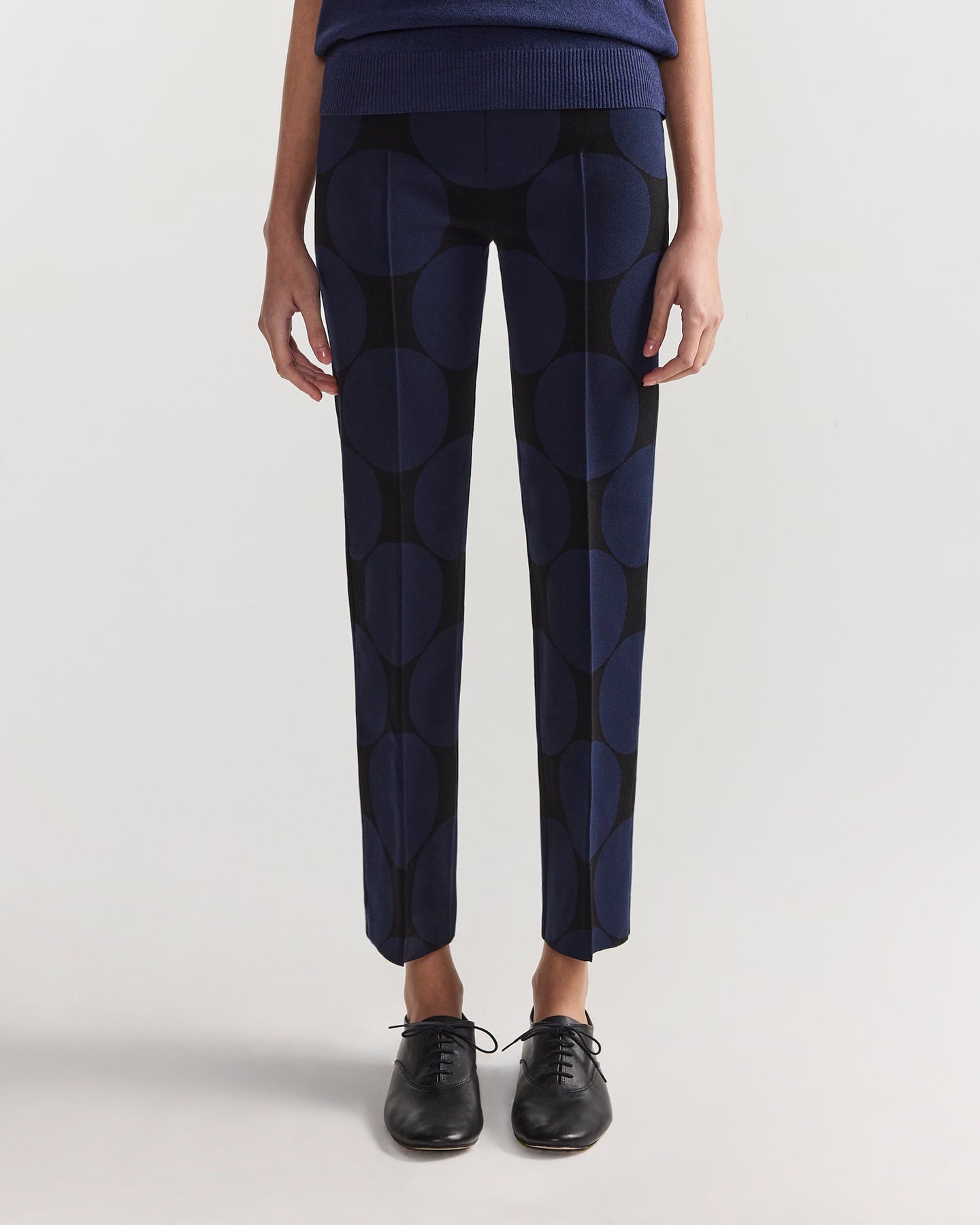 Louis Pant in Black Combo Big Dot