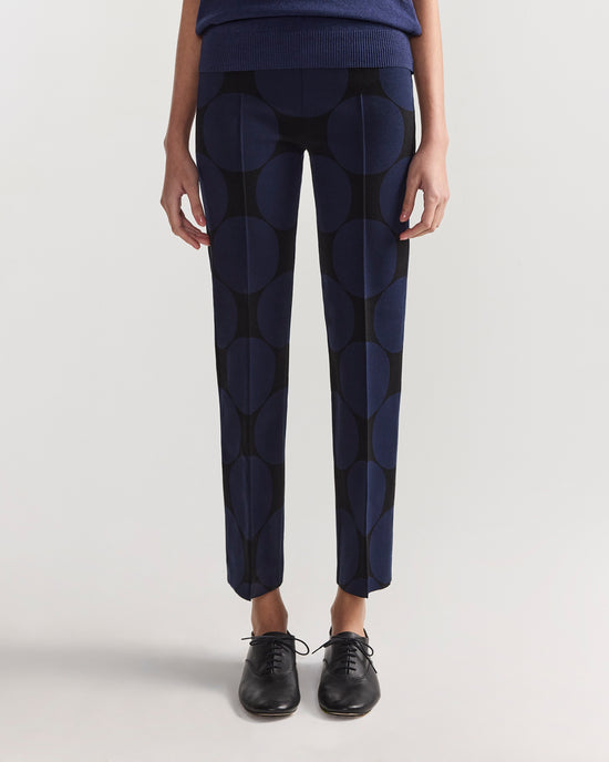 Louis Pant in Black Combo Big Dot