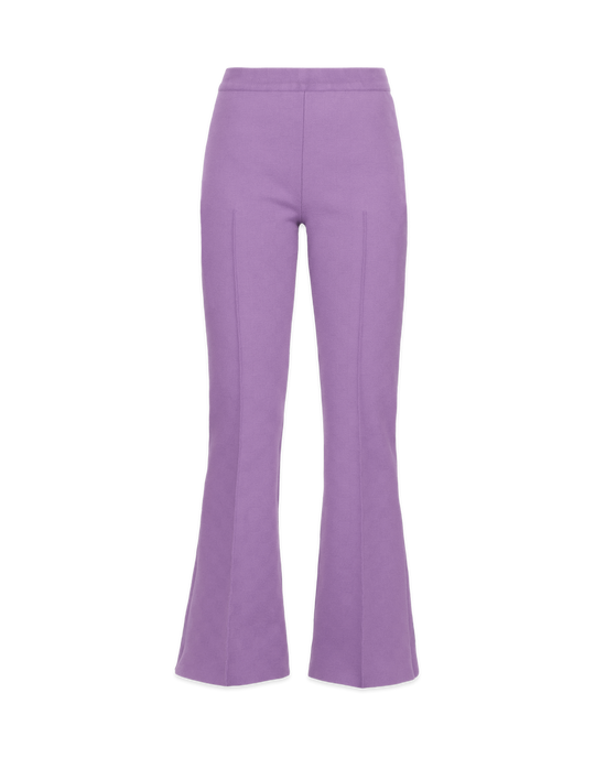 Long Kick Pant in Purple Cotton | High Sport