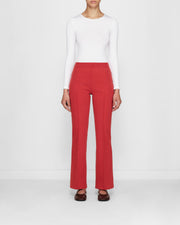 Long Kick Pant in Red