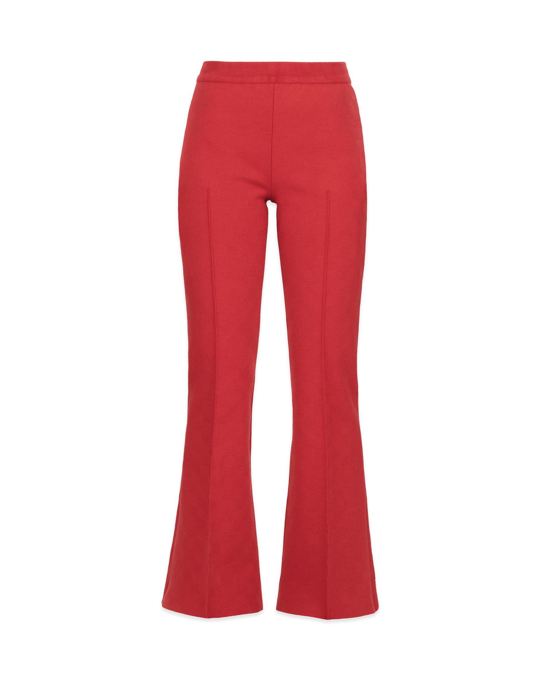 Long Kick Pant in Burnt Red Cotton | High Sport