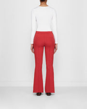 Long Kick Pant in Red