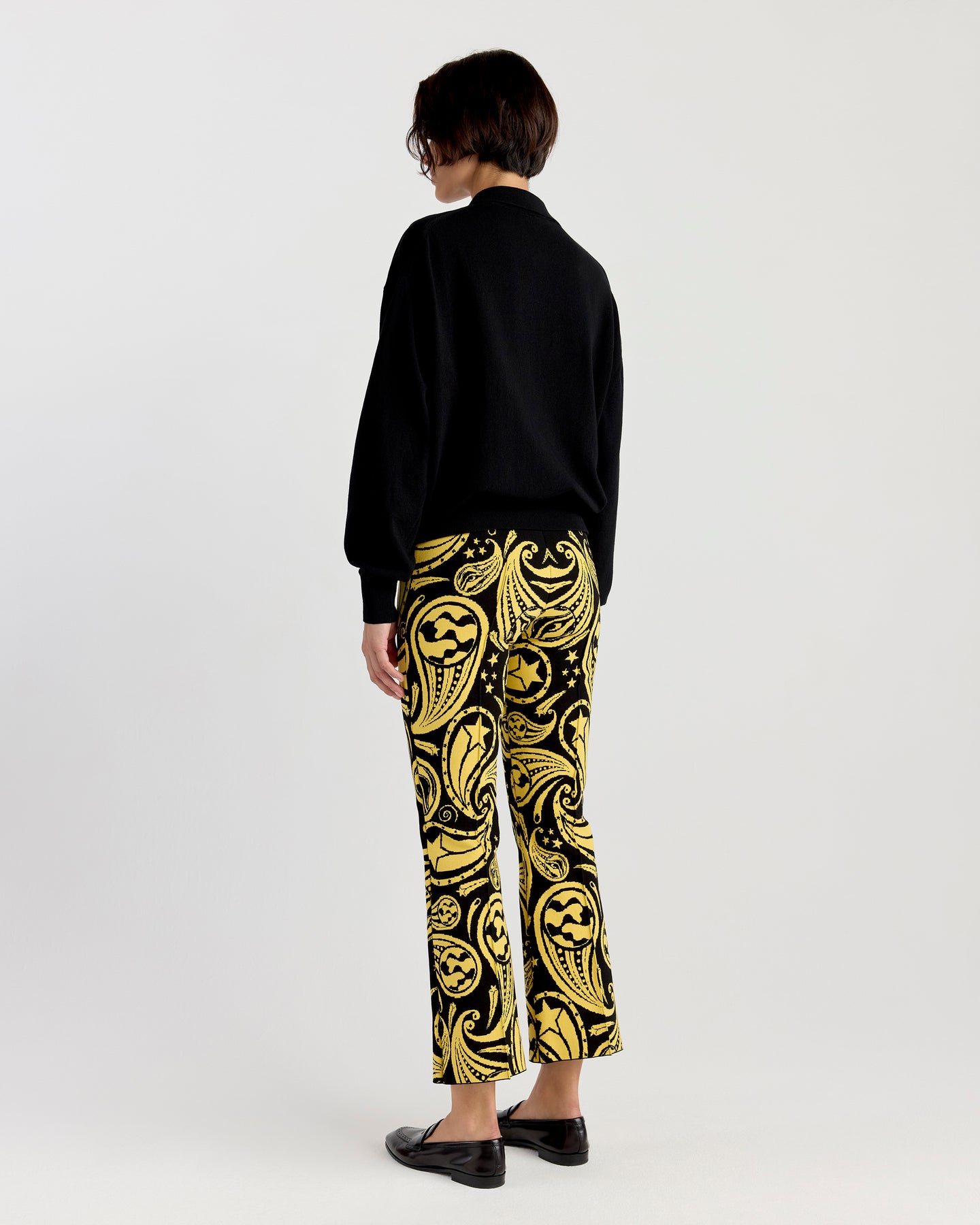 Elyse Oversized Polo in Black