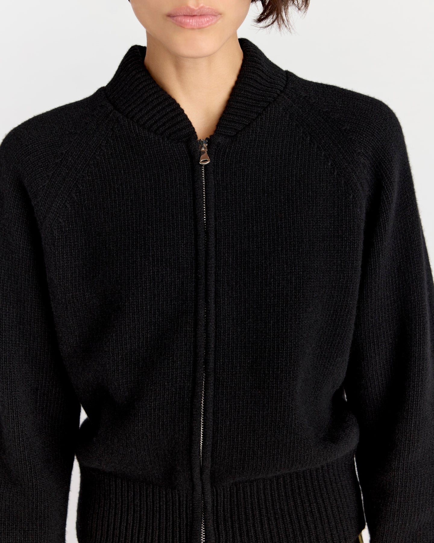 Velma Zip Up in Black