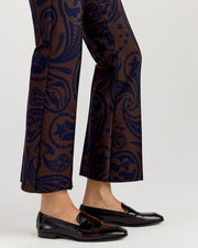 Kick Pant in Chocolate/Navy Cosmic Paisley