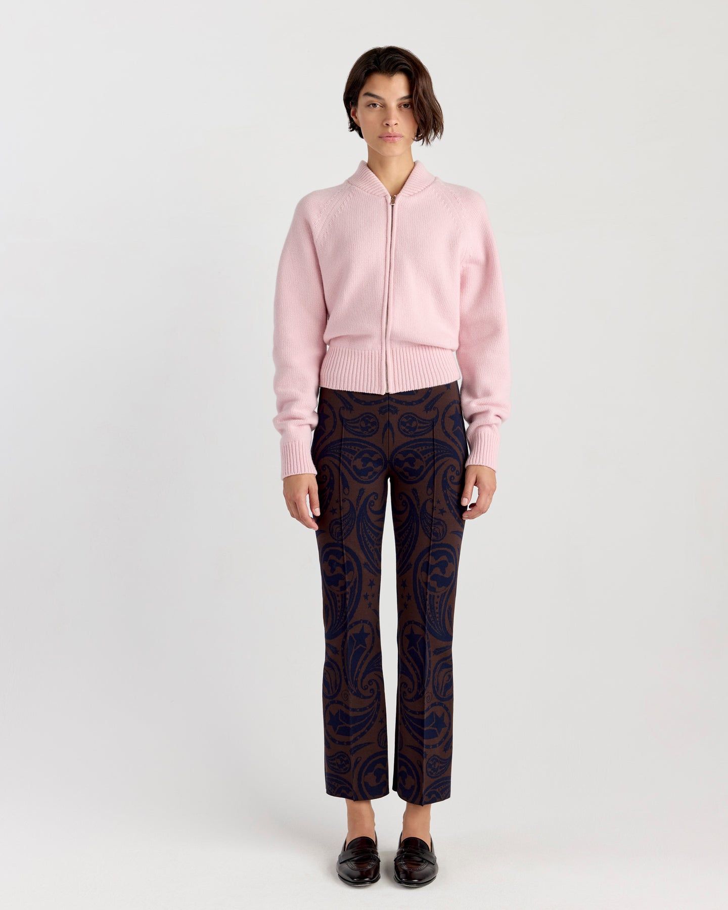Velma Zip Up in Pink