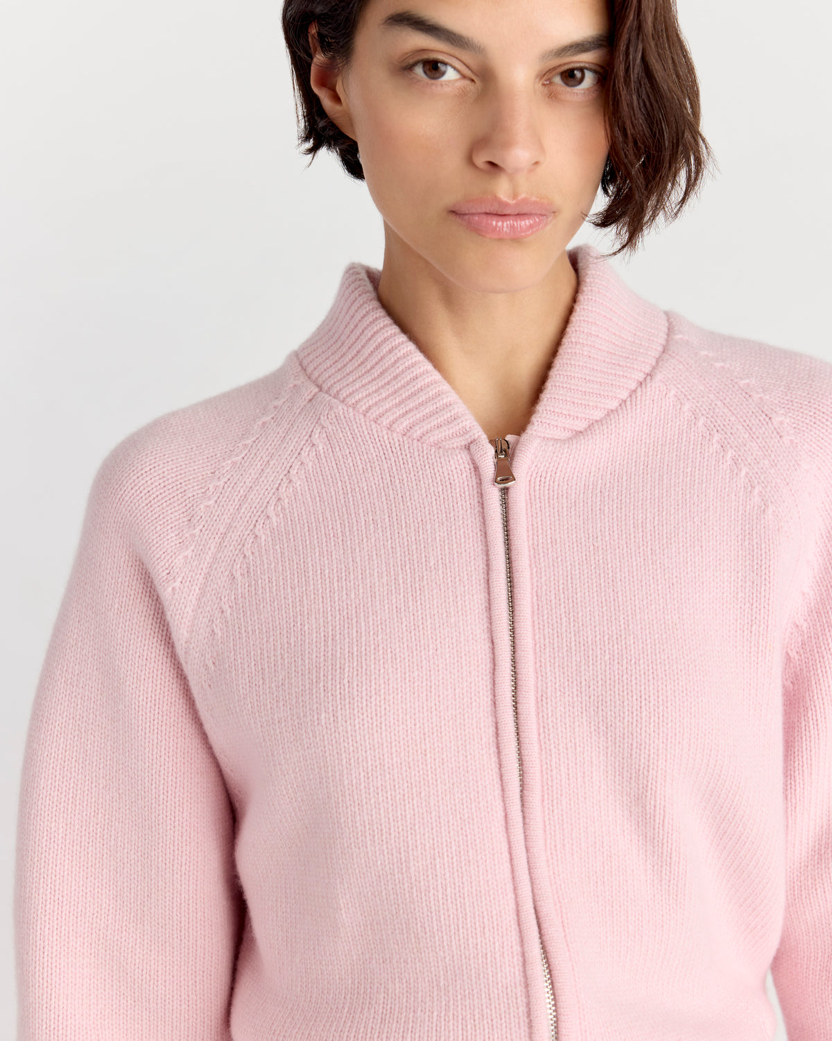 Velma Zip Up in Pink