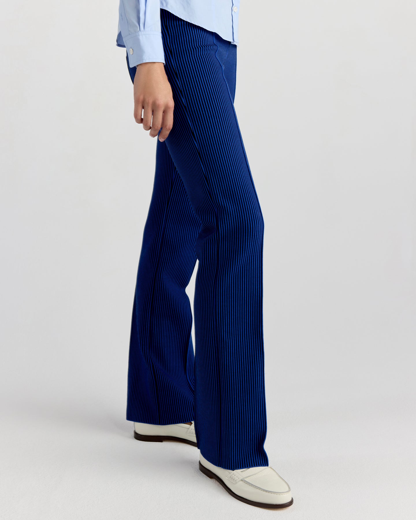 Luke Pant in Royal/Black Seersucker