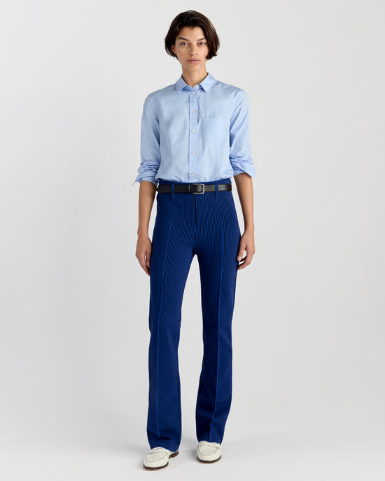 Luke Pant in Royal/Black Seersucker