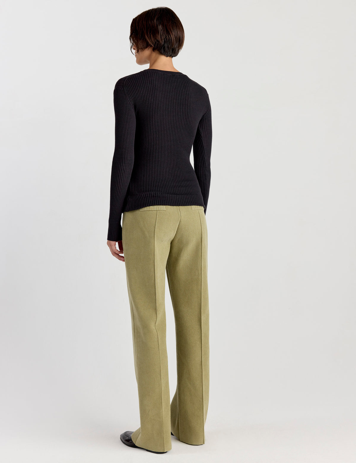 Evie Pant in Khaki Corduroy