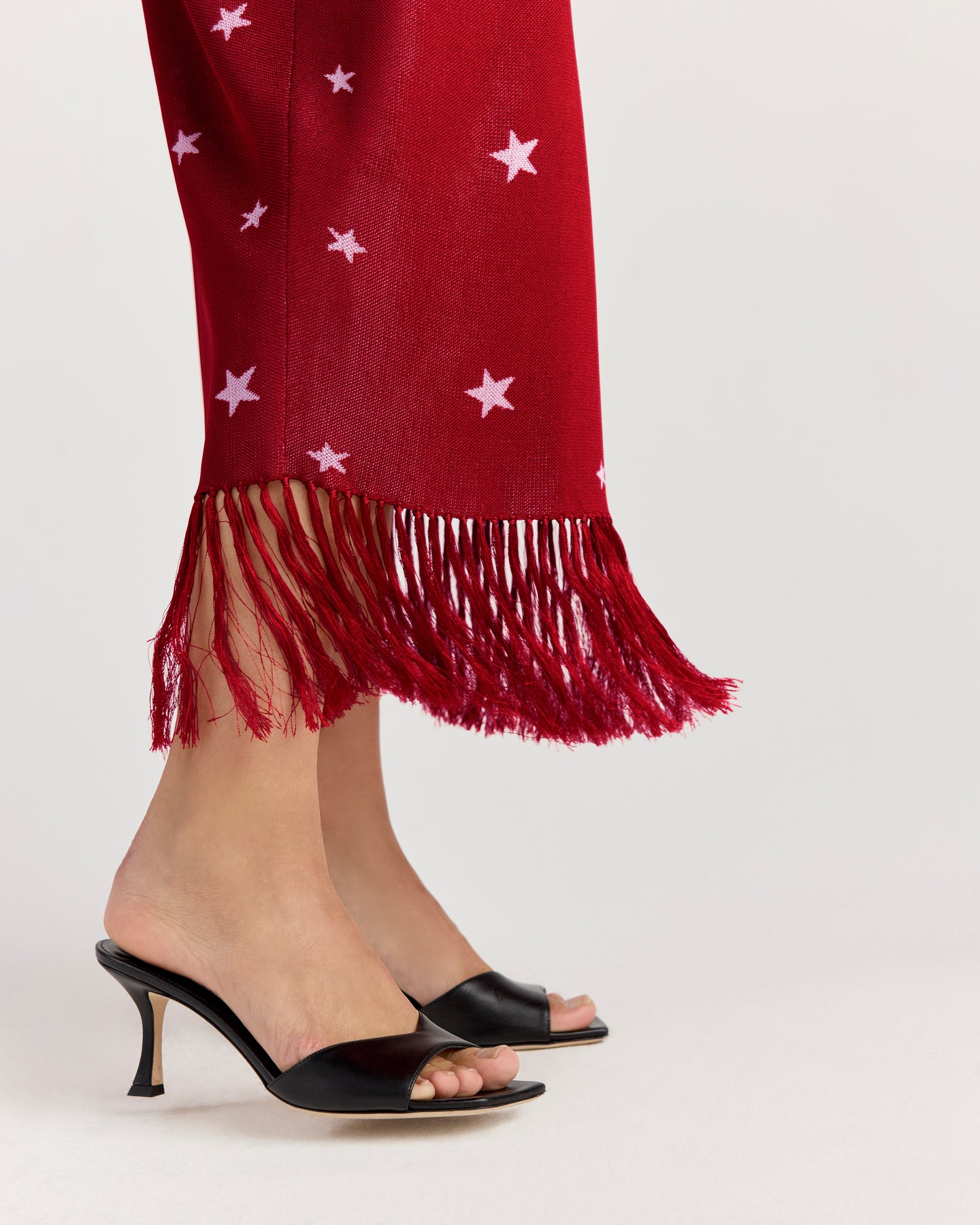 Elton Dress in Ruby/Ivory