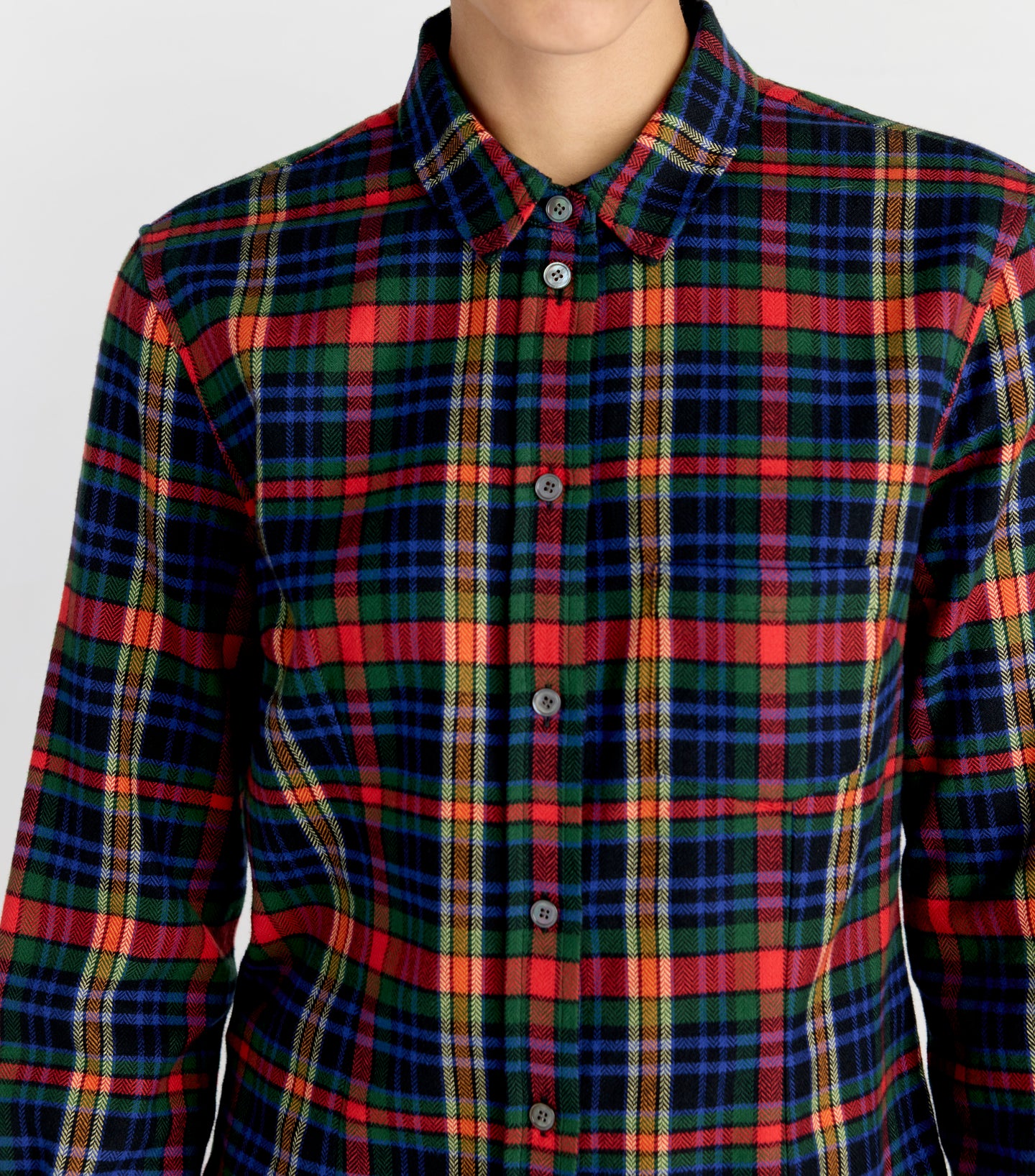 Kurt Shirt in Hunter/Royal Plaid