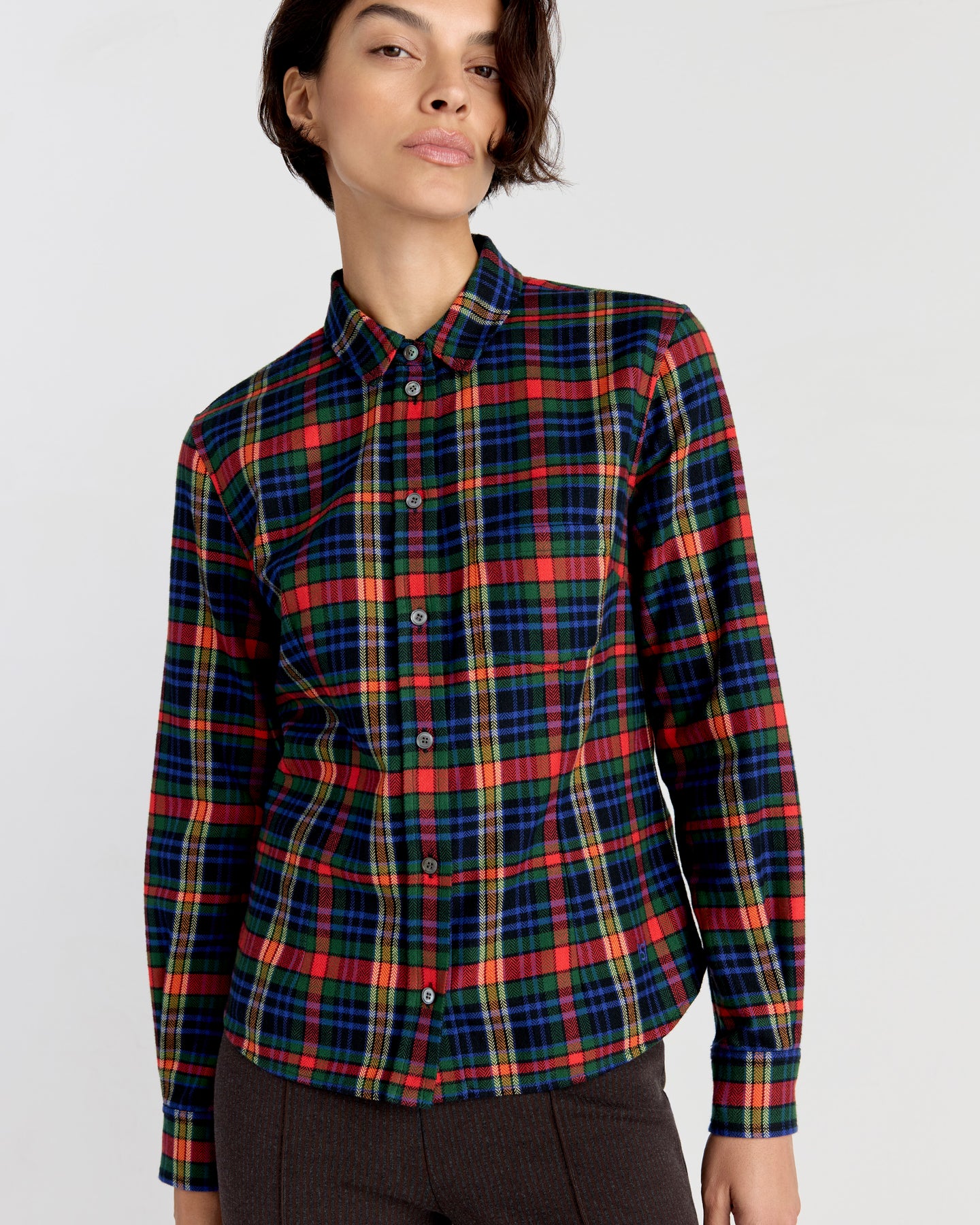Kurt Shirt in Hunter/Royal Plaid