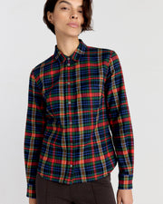 Kurt Shirt in Hunter/Royal Plaid