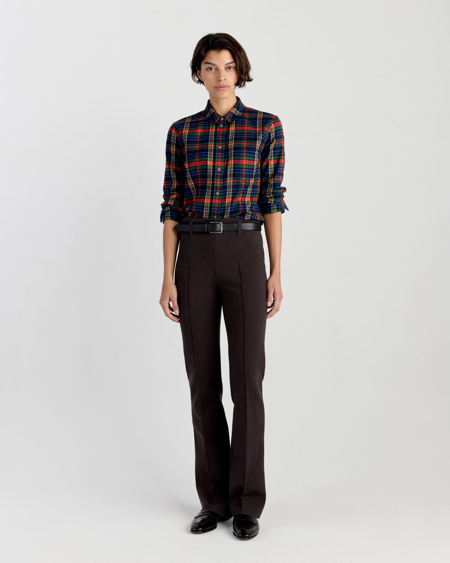 Kurt Shirt in Hunter/Royal Plaid