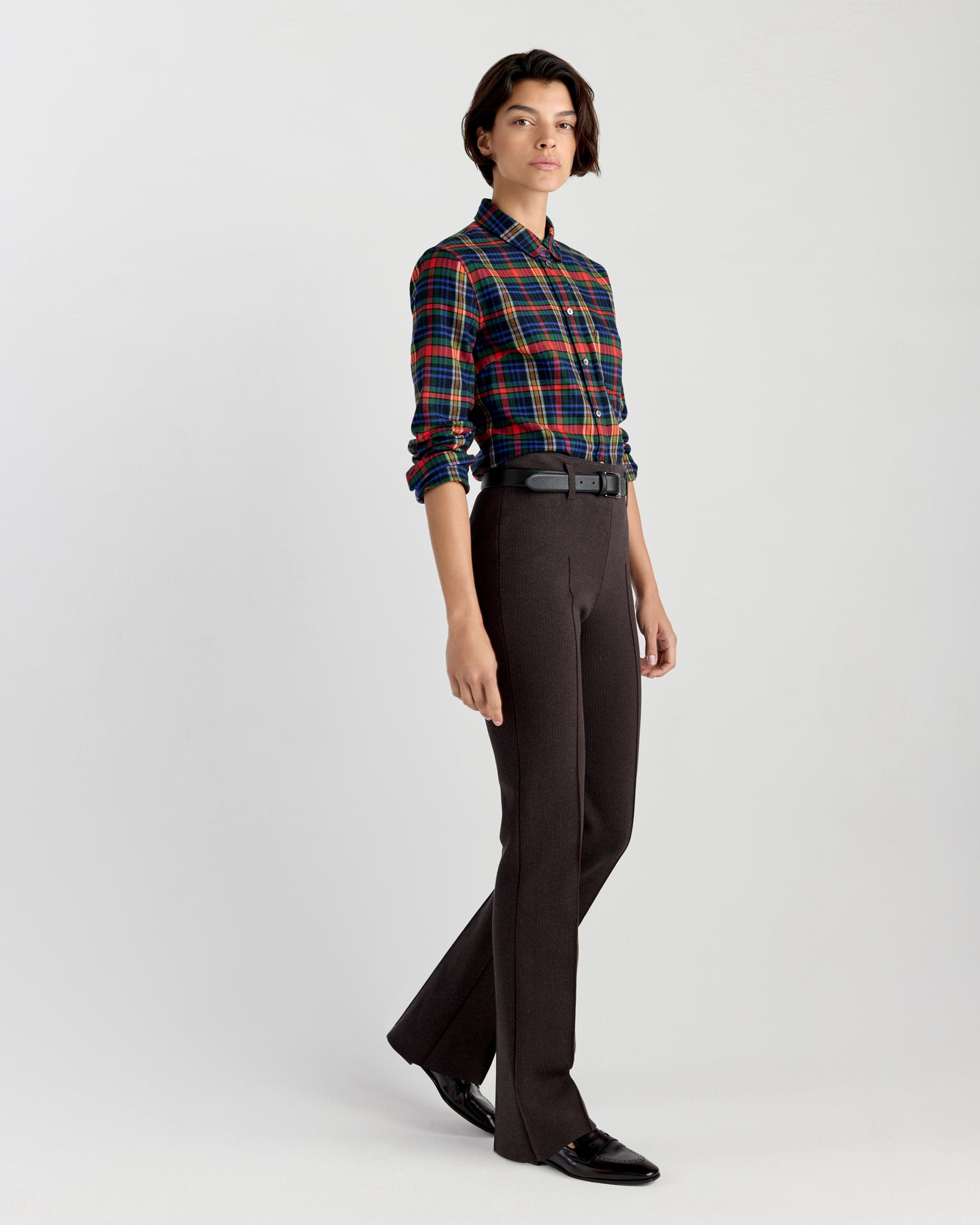 Kurt Shirt in Hunter/Royal Plaid