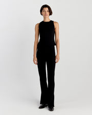 Sara Top in Black Seersucker