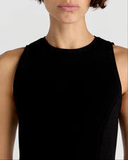 Sara Top in Black Seersucker