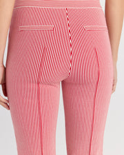 Kick Pant in Ivory/Red Seersucker