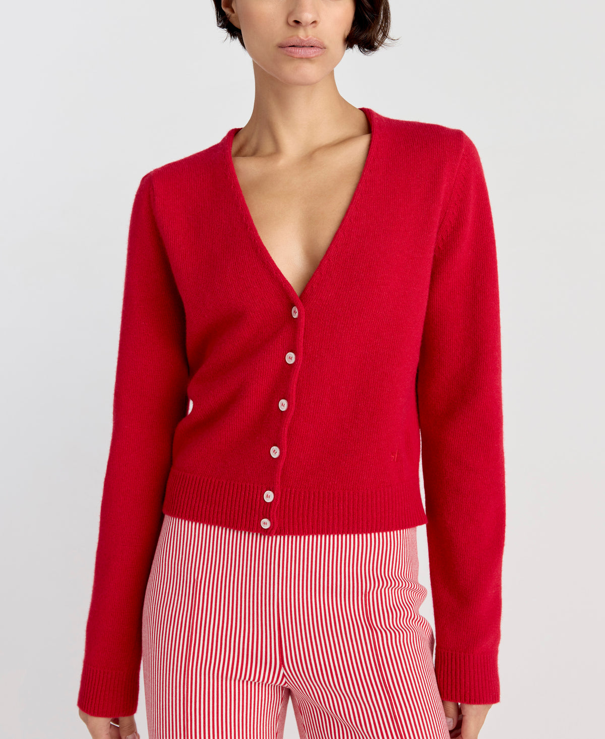 Cardi Cardigan in Red