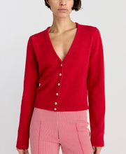Cardi Cardigan in Red