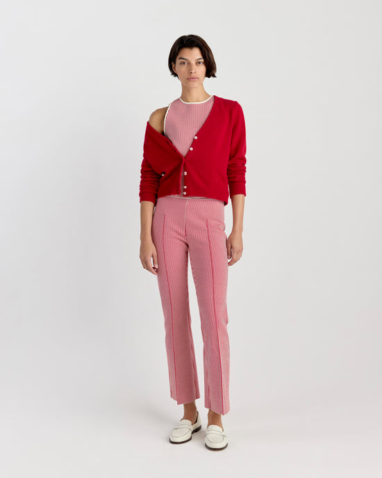 Cardi Cardigan in Red