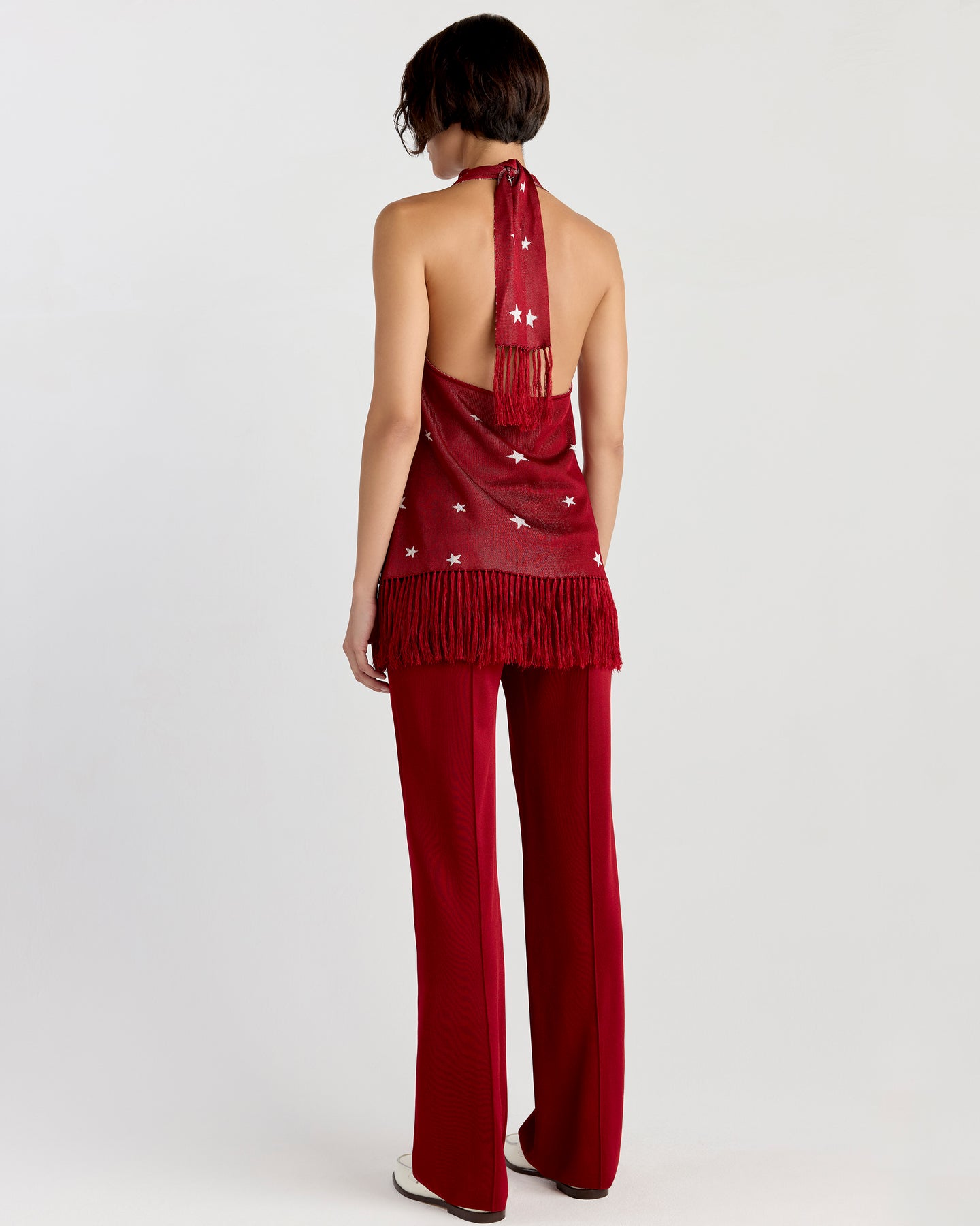 Tai Halter in Ruby/Ivory