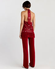 Tai Halter in Ruby/Ivory