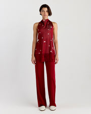 Tai Halter in Ruby/Ivory