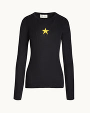 Marie Sweater in Graphite/Yellow