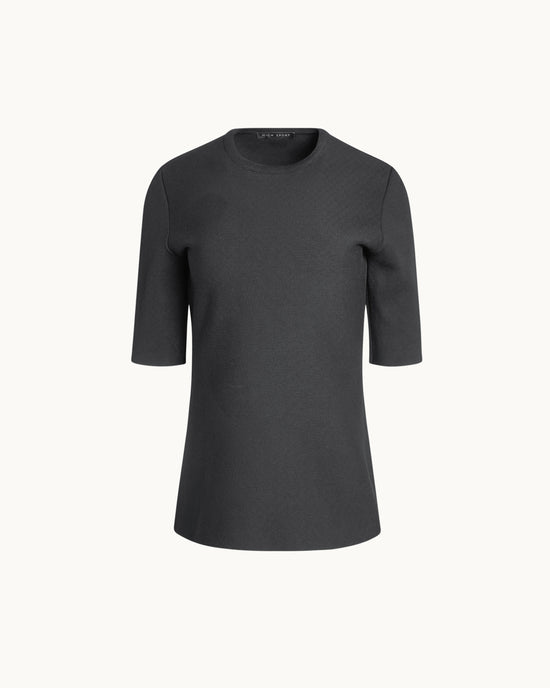 Wes Top in Charcoal Mini Check