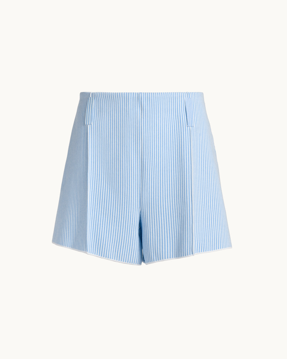 Camilla Short in Pale Blue Seersucker