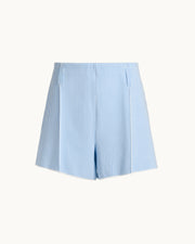Camilla Short in Pale Blue Seersucker