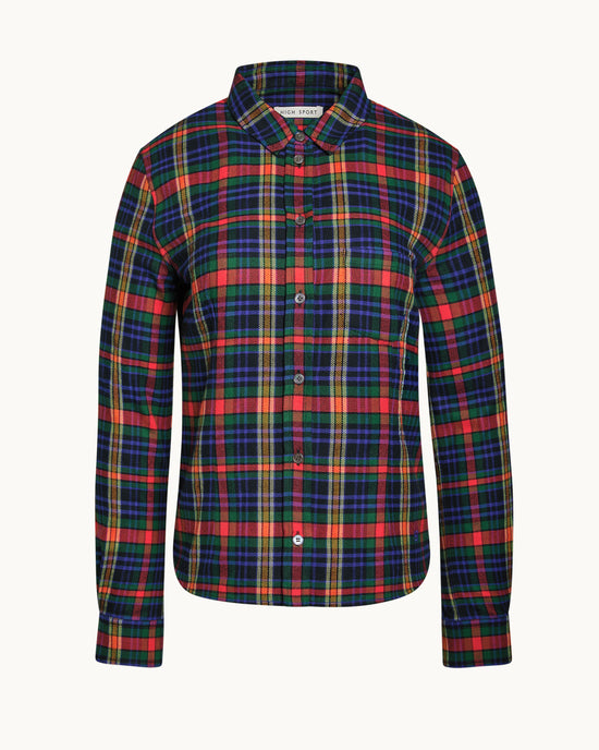 Kurt Shirt in Hunter/Royal Plaid