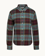 Kurt Shirt in Sage/Red Plaid