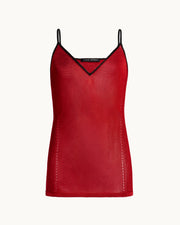 Slinky Tyler Cami in Tipped Dark Red