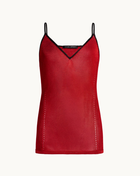 Slinky Tyler Cami in Tipped Dark Red