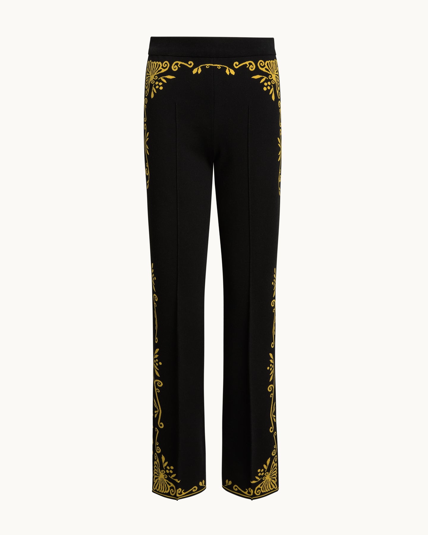Scroll Pant in Black/Yellow