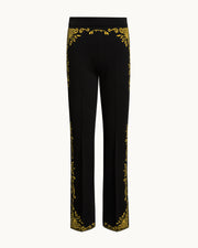 Scroll Pant in Black/Yellow